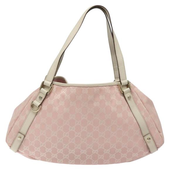 GUCCI GG Canvas Tote Bag Gold Pink 130736 Auth EC310 - Picture 2 of 16